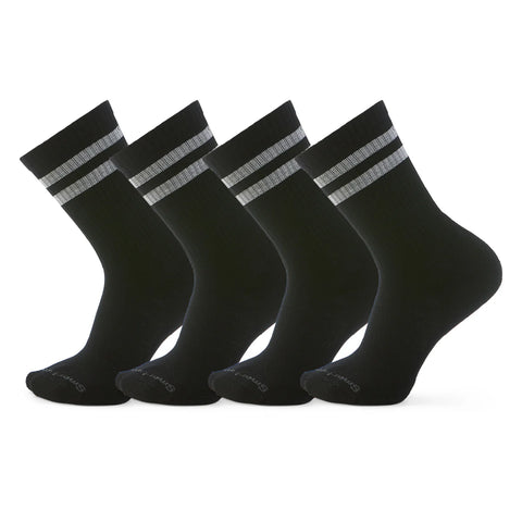 Everyday Athletic Striped Crew Socks 4-Pack