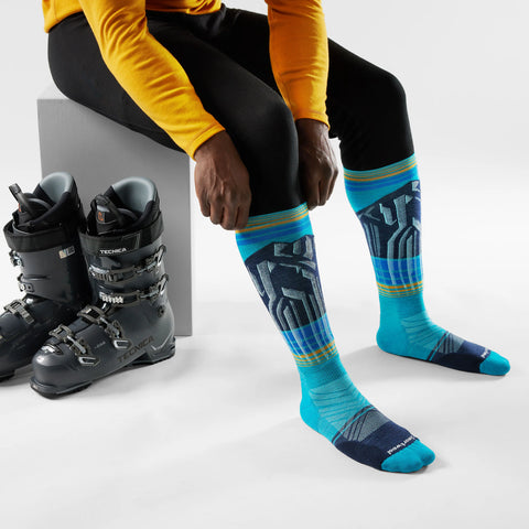 Ski Summit Shot Over The Calf Socks