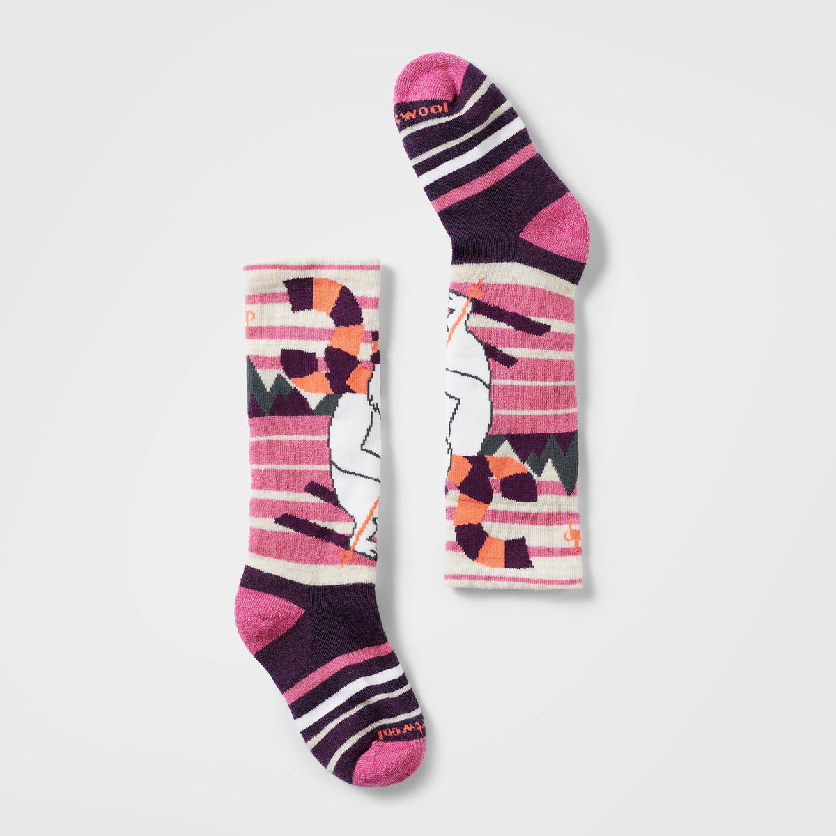 Kids' Wintersport Yeti Pattern Over The Calf Socks