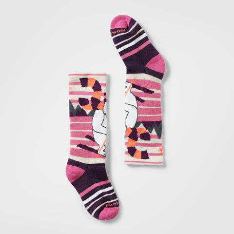 Kids' Wintersport Yeti Pattern Over The Calf Socks
