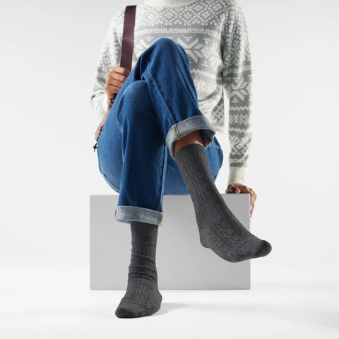 Women's Everyday Cable Crew Socks